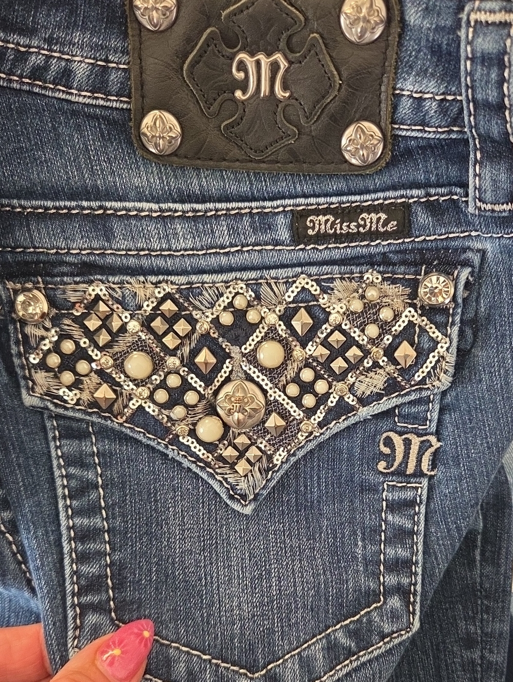 Miss Me Signature Bootcut Bling Women Size 32 Boot
